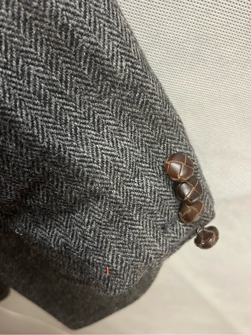 J.Crew Black Label 100% Wool Herringbone Tailored Blazer Size 8 - Picture 3 of 5
